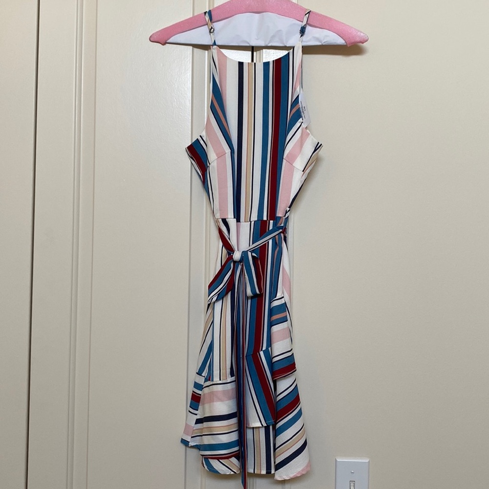NEVER WORN Striped Mini Dress